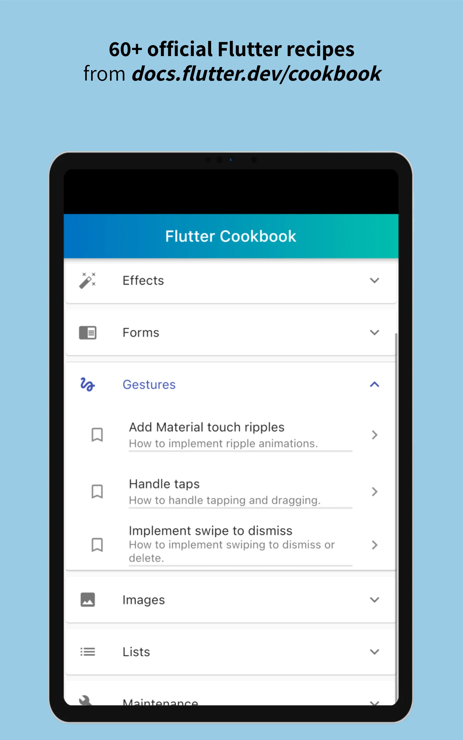 Flutter Offline Cookbook | Indus Appstore | Screenshot