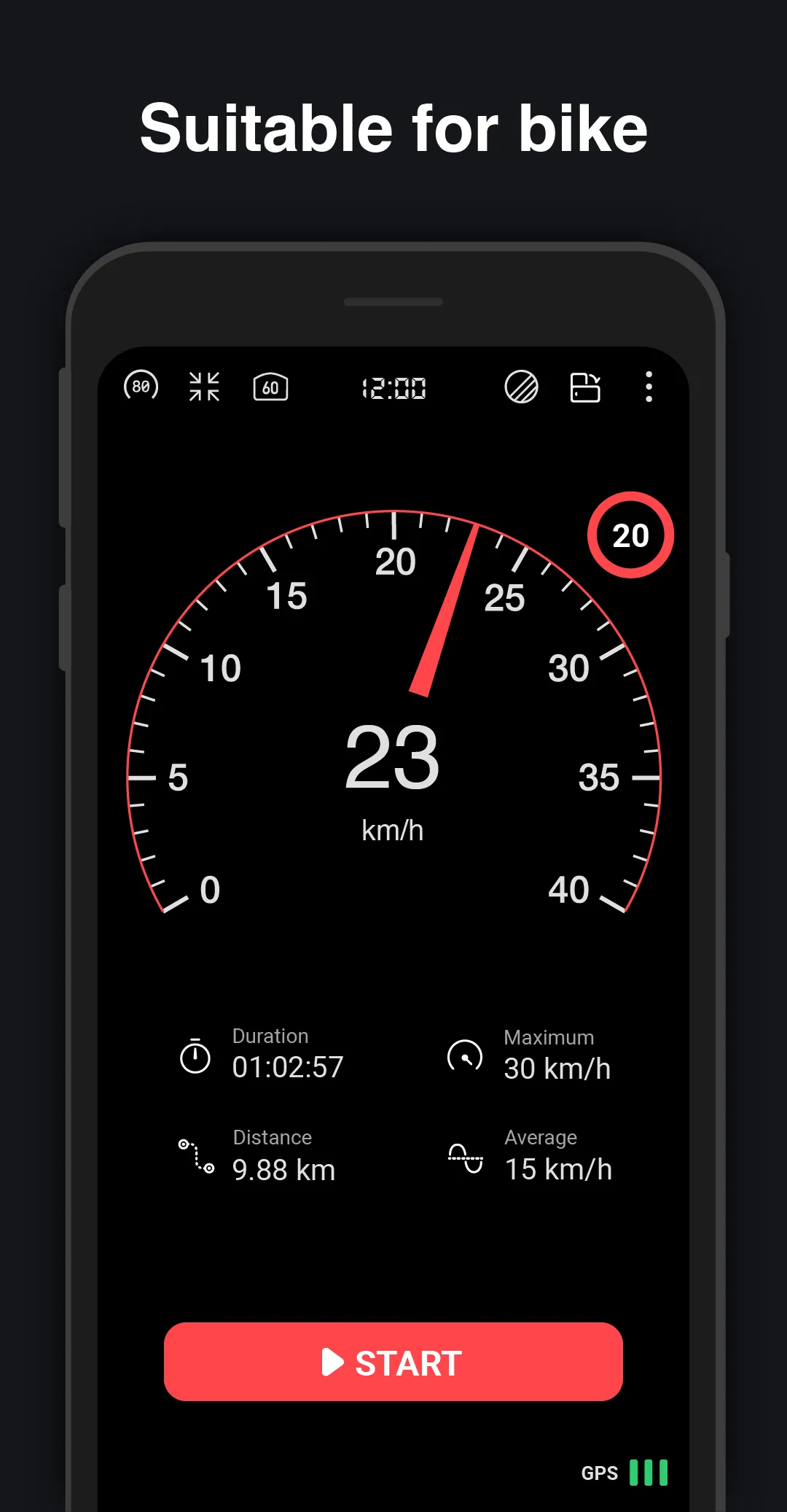 GPS Speedometer : Odometer HUD | Indus Appstore | Screenshot