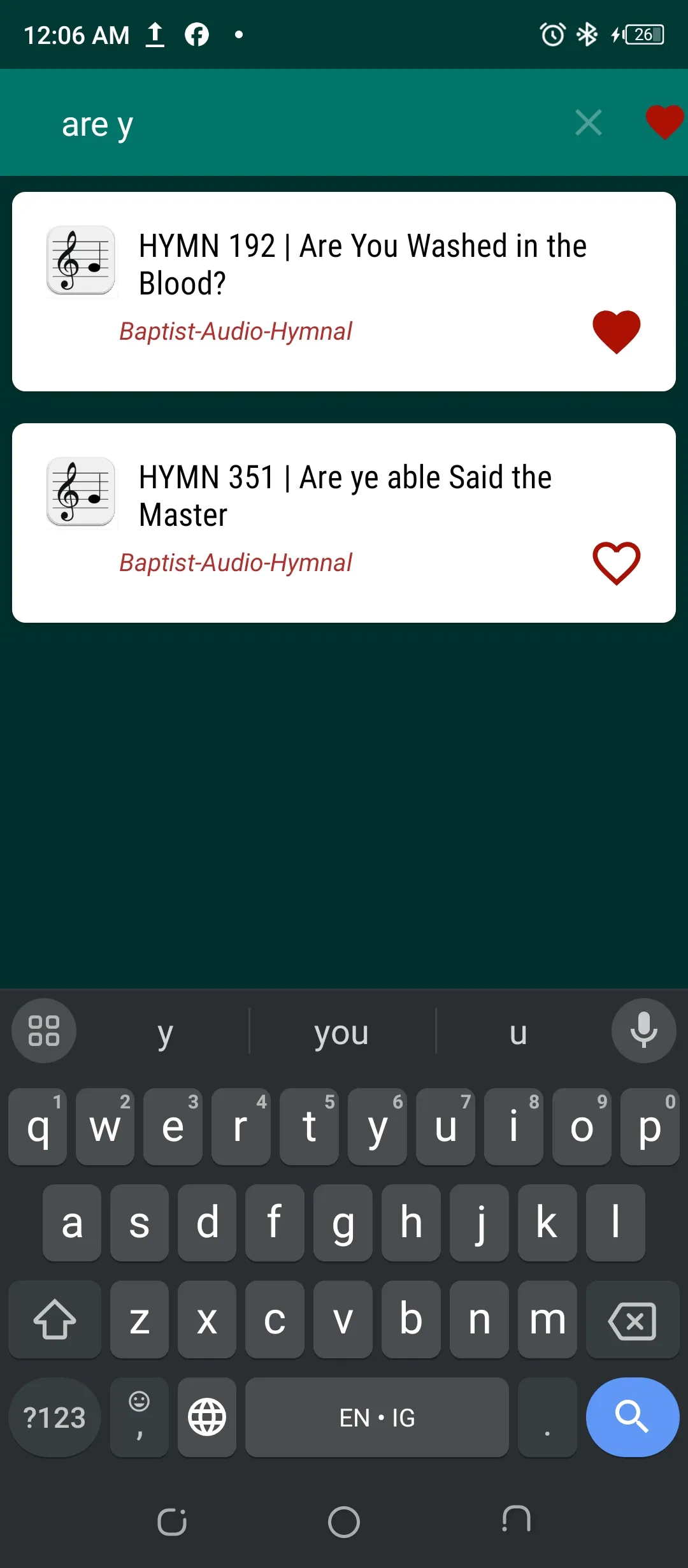 Baptist Audio Hymnal offline | Indus Appstore | Screenshot