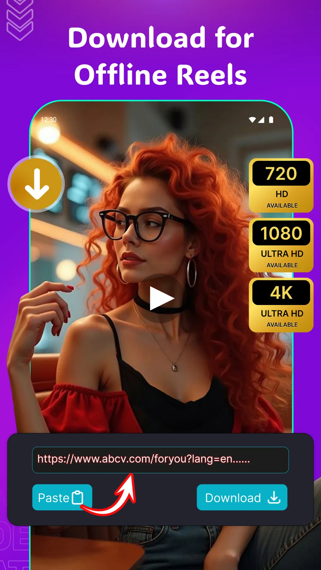 Reels Style HD Video Player | Indus Appstore | Screenshot