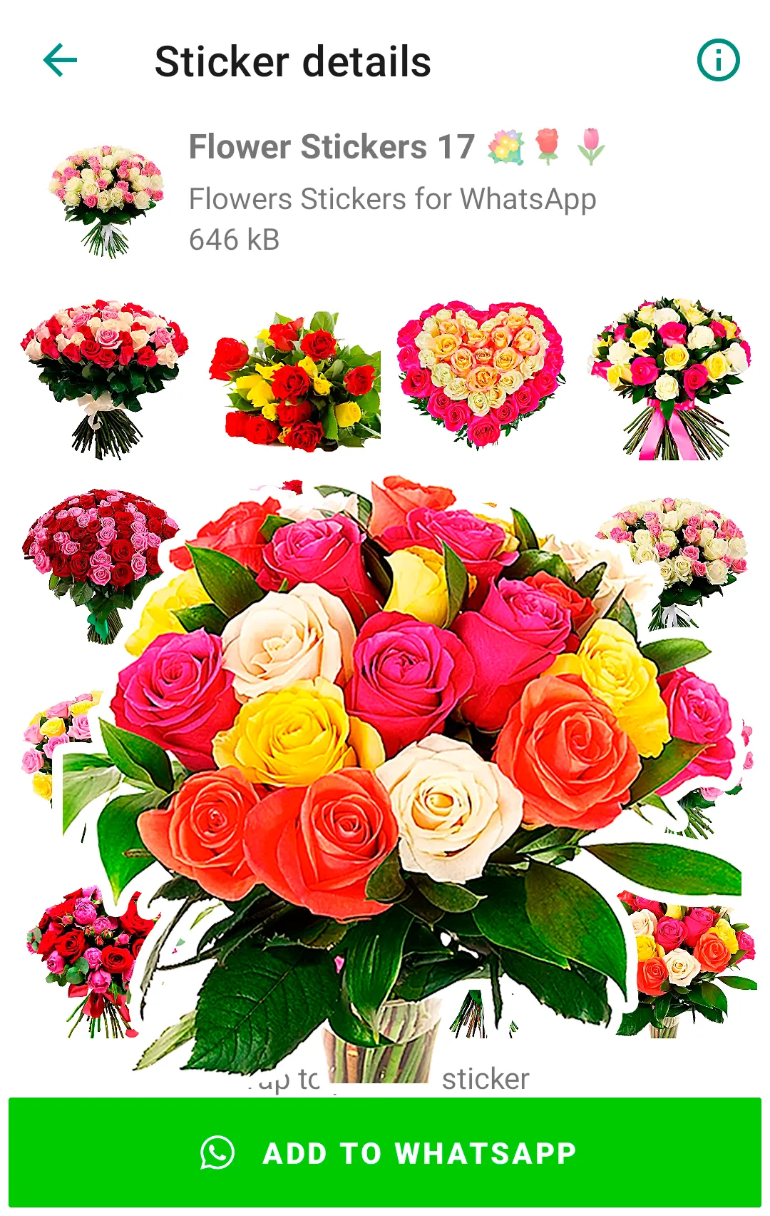 Flowers Stickers for WhatsApp | Indus Appstore | Screenshot