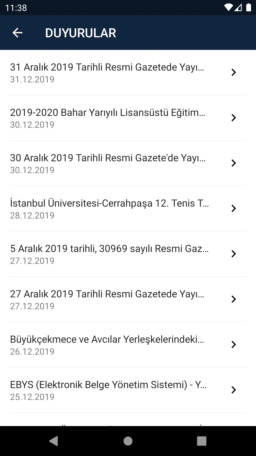 İÜ – Cerrahpaşa Mobil | Indus Appstore | Screenshot