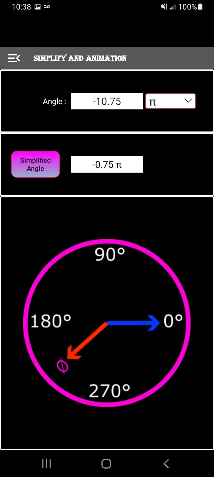 Degree Radian Converter | Indus Appstore | Screenshot