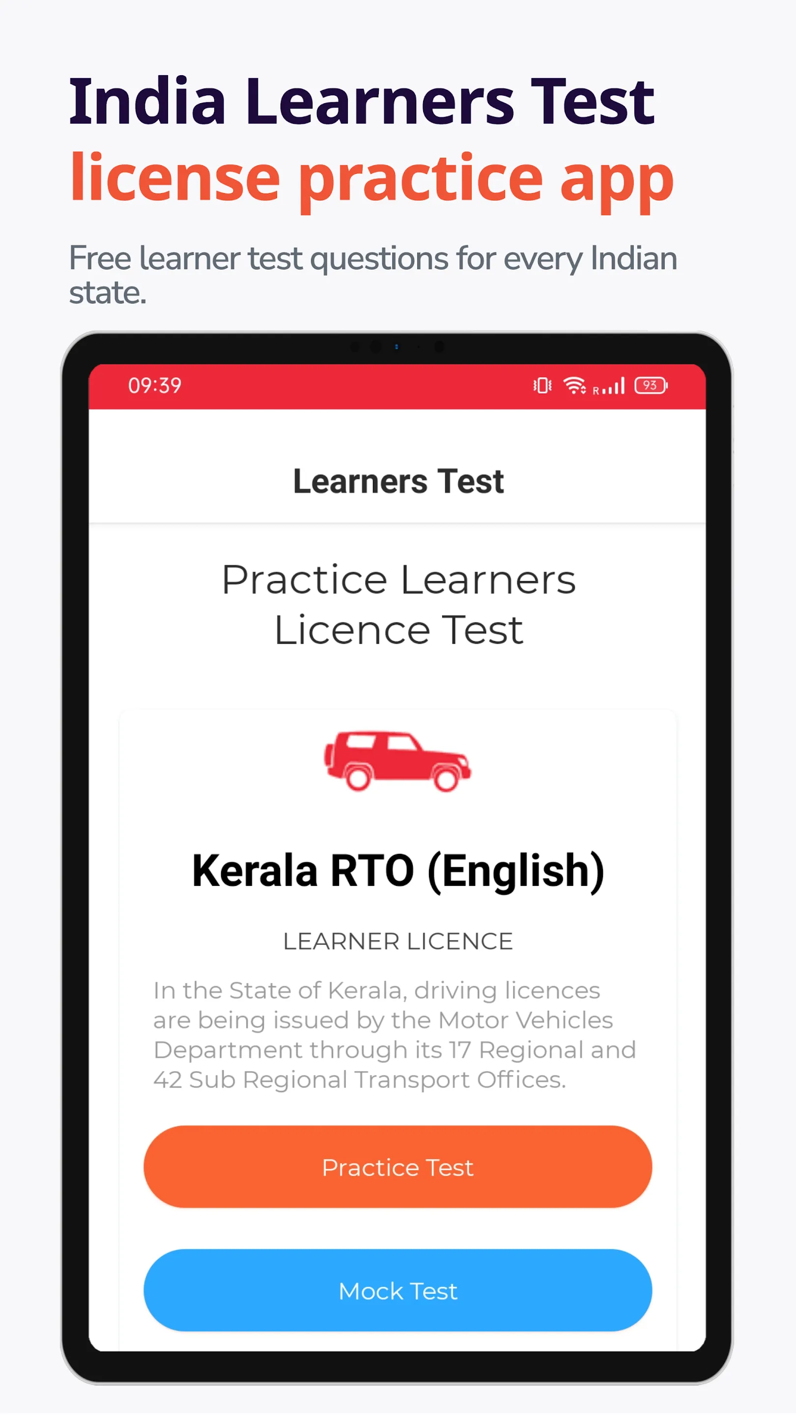 Learners Test - India RTO Exam | Indus Appstore | Screenshot