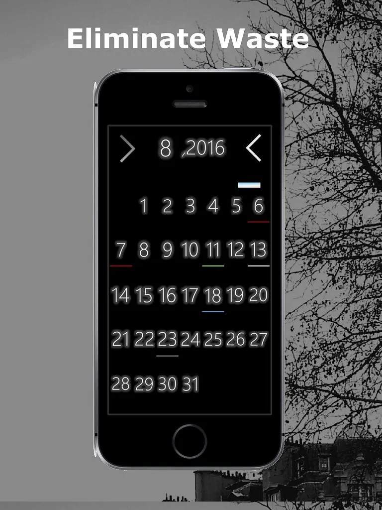 Simple Calendar app *DeepBlack | Indus Appstore | Screenshot