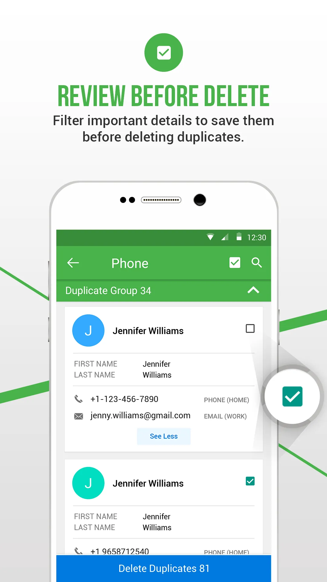 Duplicate Contacts Fixer | Indus Appstore | Screenshot