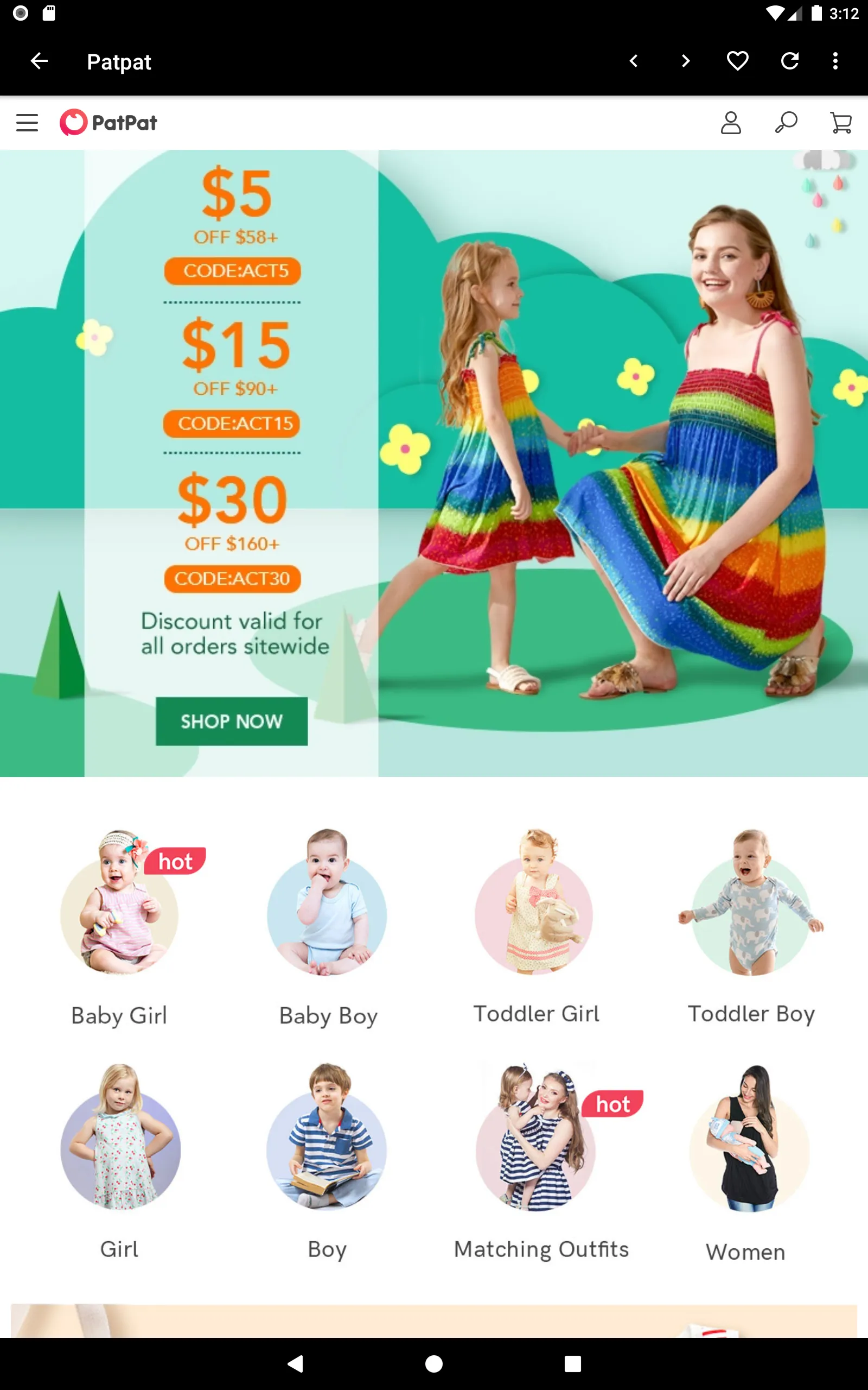 Kids & Baby Clothing shopping | Indus Appstore | Screenshot