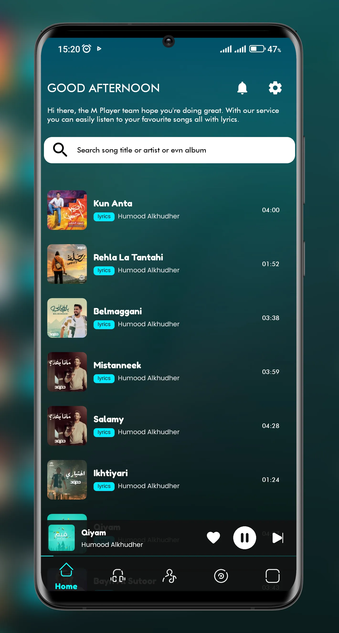 MPlayerx: Supreme Music Player | Indus Appstore | Screenshot