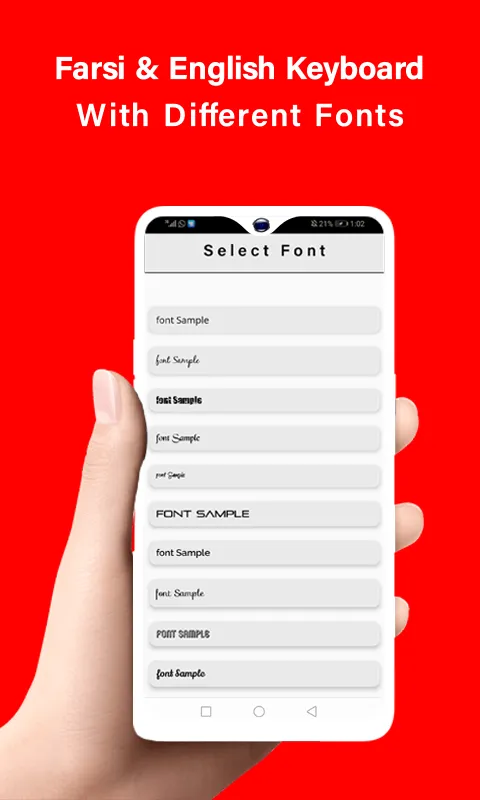 Farsi keyboard Fonts | Indus Appstore | Screenshot