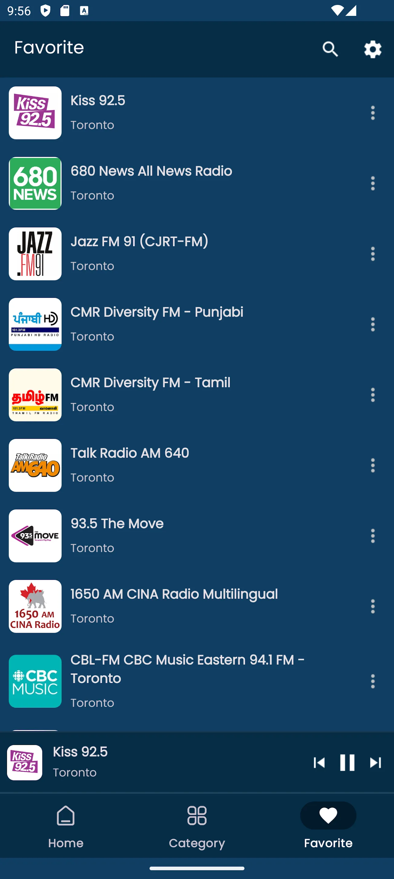 Radios from Toronto | Indus Appstore | Screenshot