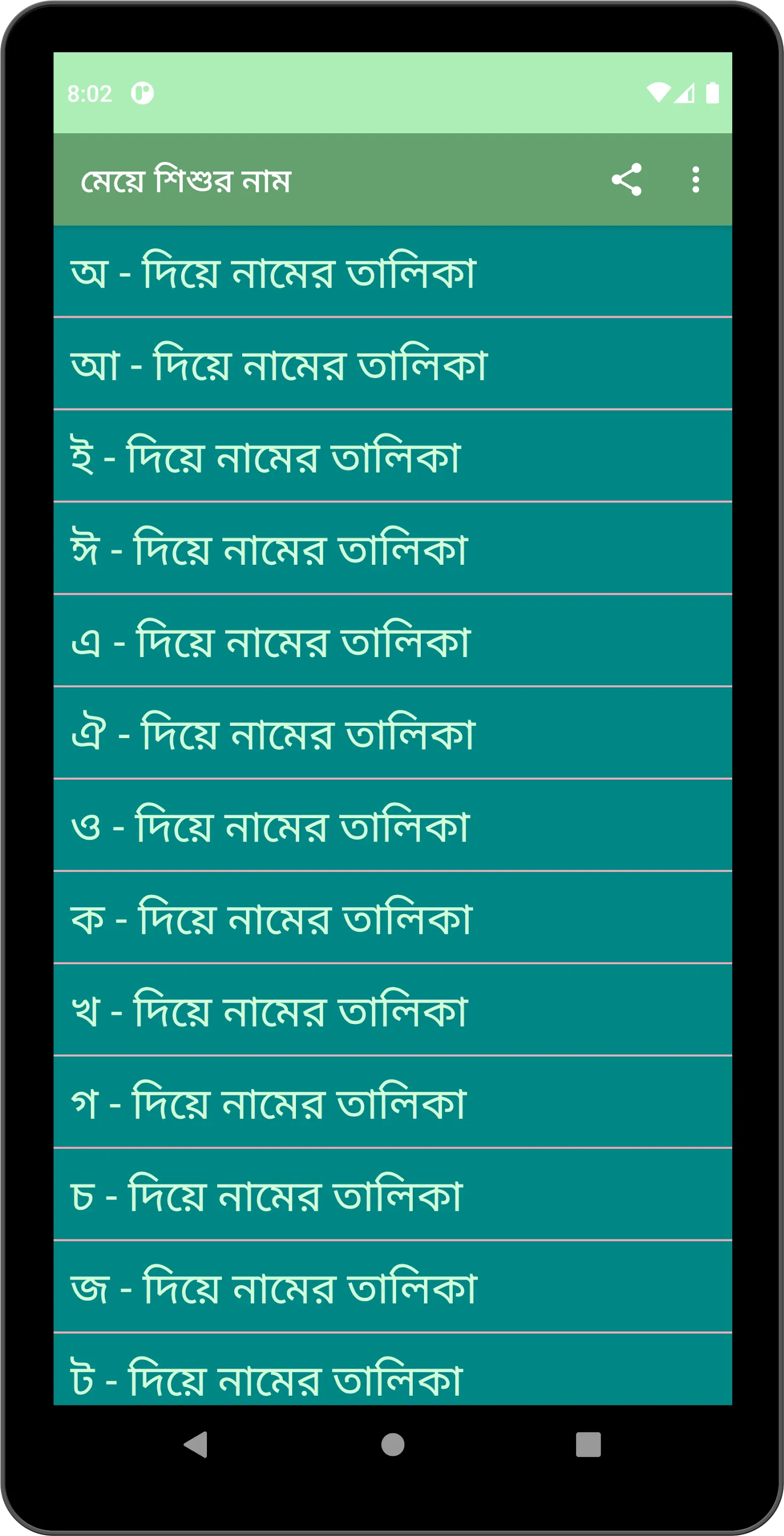 মেয়ে শিশুদের সুন্দর নাম | Indus Appstore | Screenshot