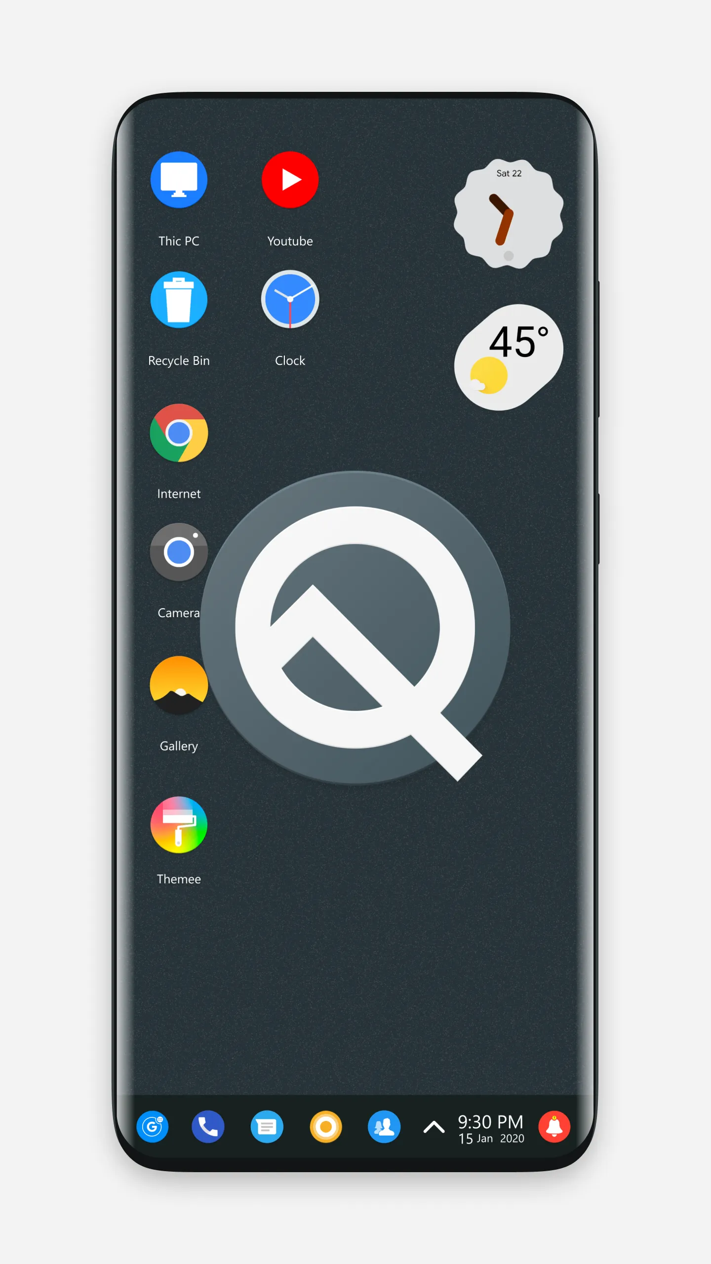 Q theme for Computer Launcher | Indus Appstore | Screenshot