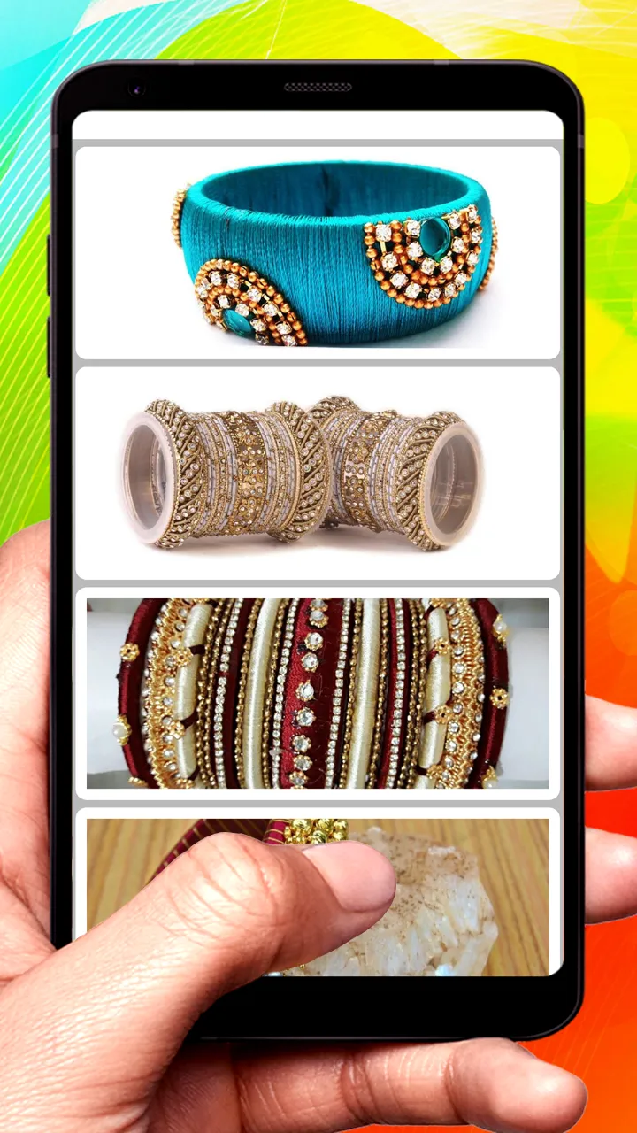 Silk Thread Bangle Design | Indus Appstore | Screenshot