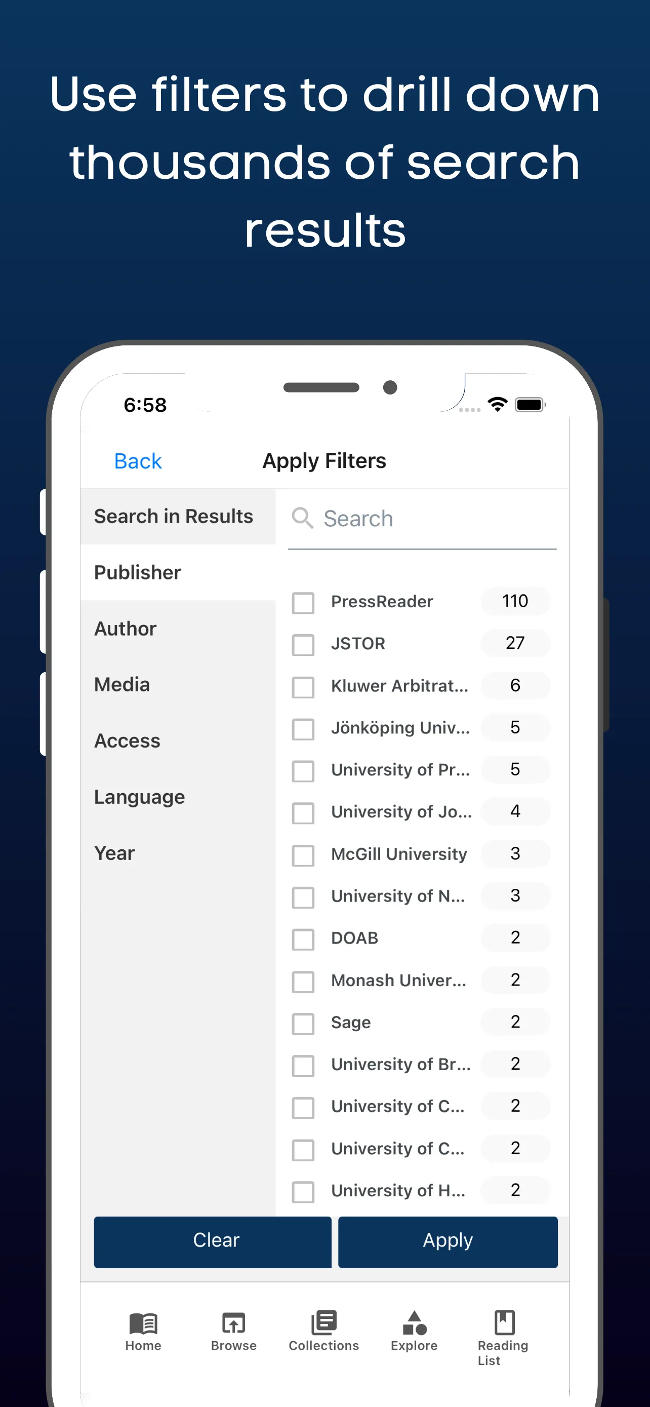 NLUO eLibrary | Indus Appstore | Screenshot