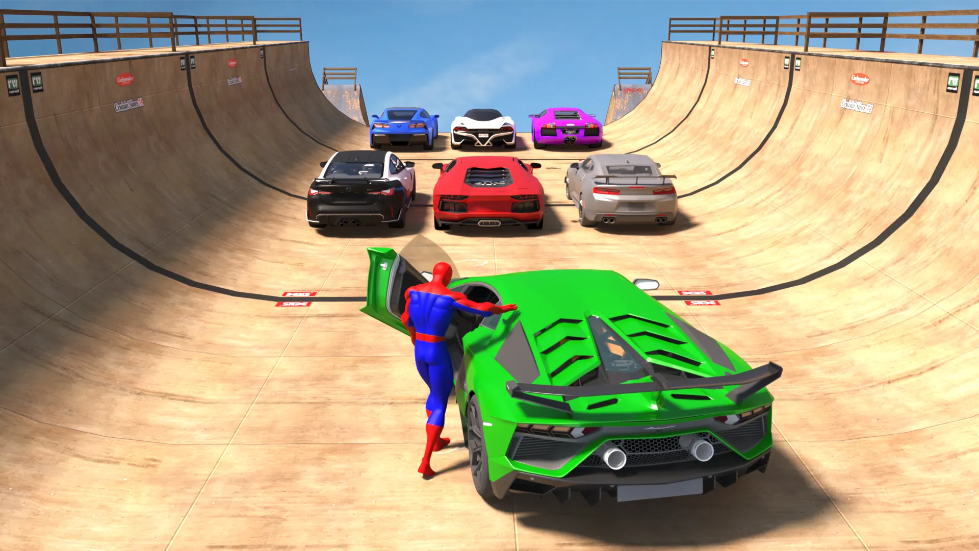 Superhero Car: Mega Ramp Games | Indus Appstore | Screenshot