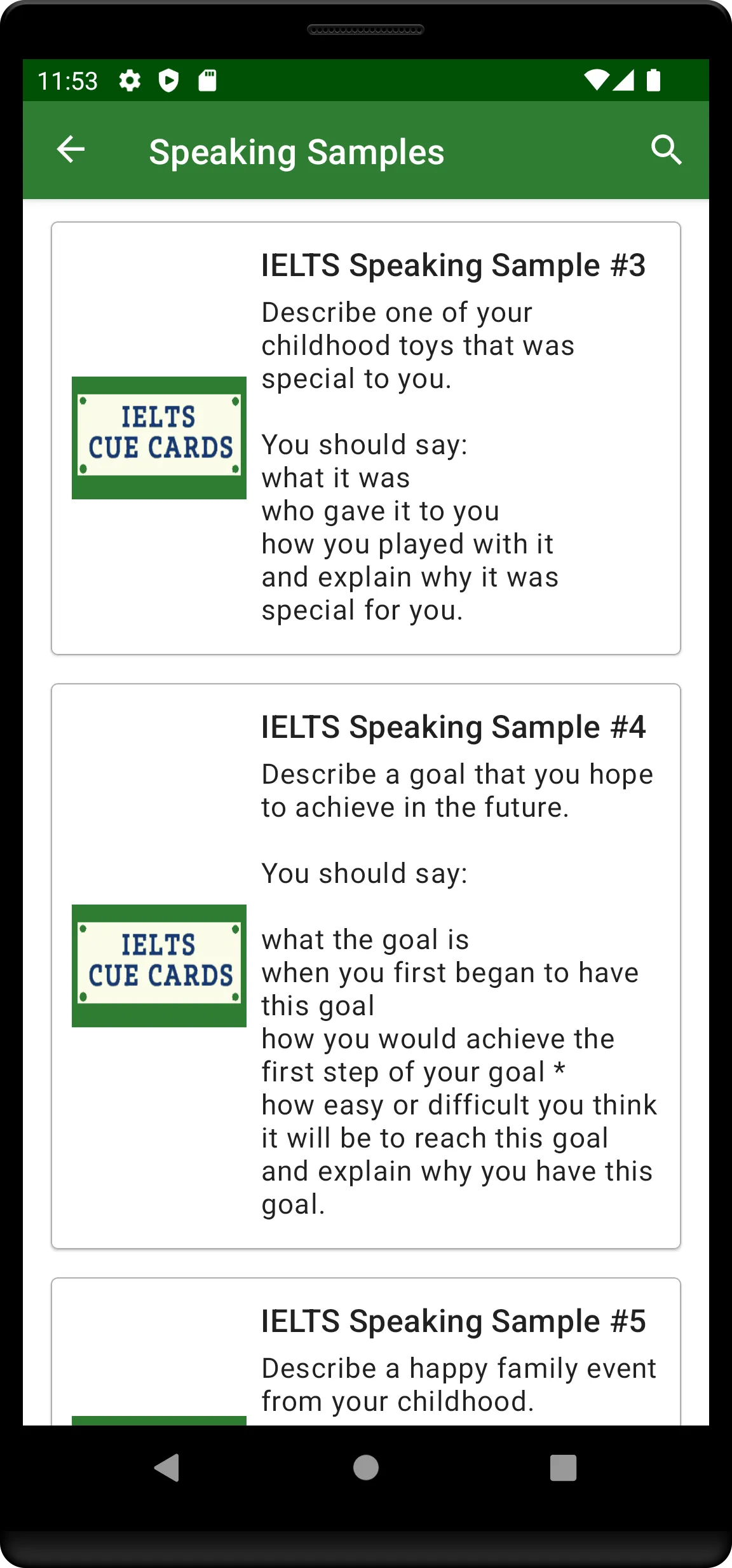 IELTS Speaking - IELTS Test | Indus Appstore | Screenshot