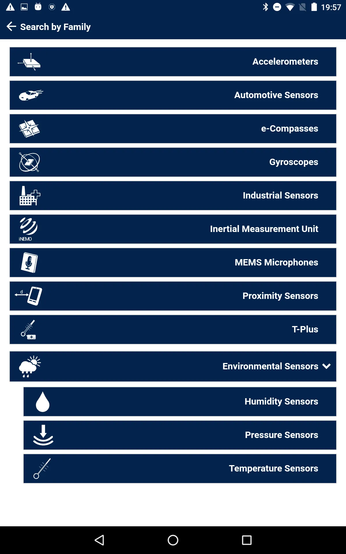 ST Sensors Finder | Indus Appstore | Screenshot