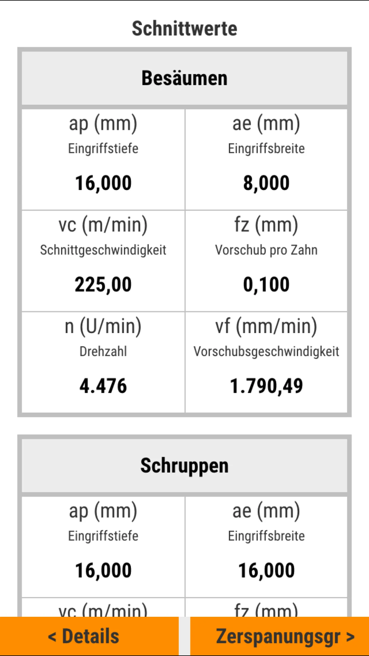 INOCUT – Cutting Data | Indus Appstore | Screenshot