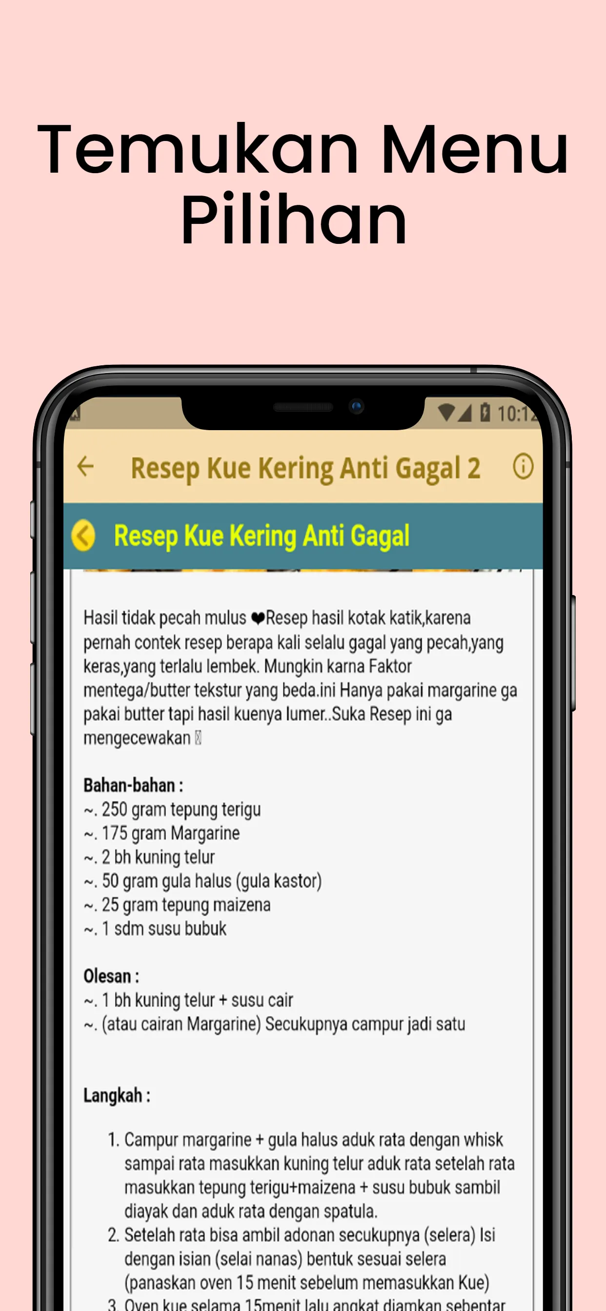 Resep Kue Kering Anti Gagal | Indus Appstore | Screenshot