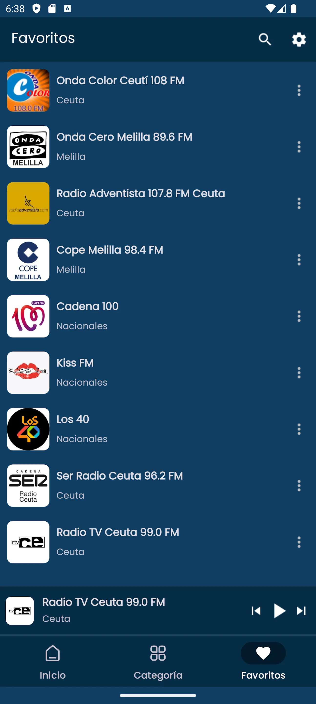 Radios from Ceuta and Melilla | Indus Appstore | Screenshot