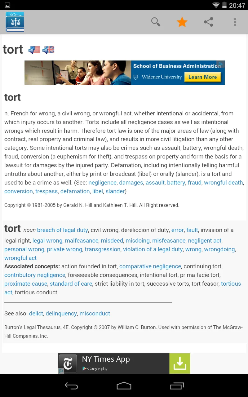 Legal Dictionary by Farlex | Indus Appstore | Screenshot