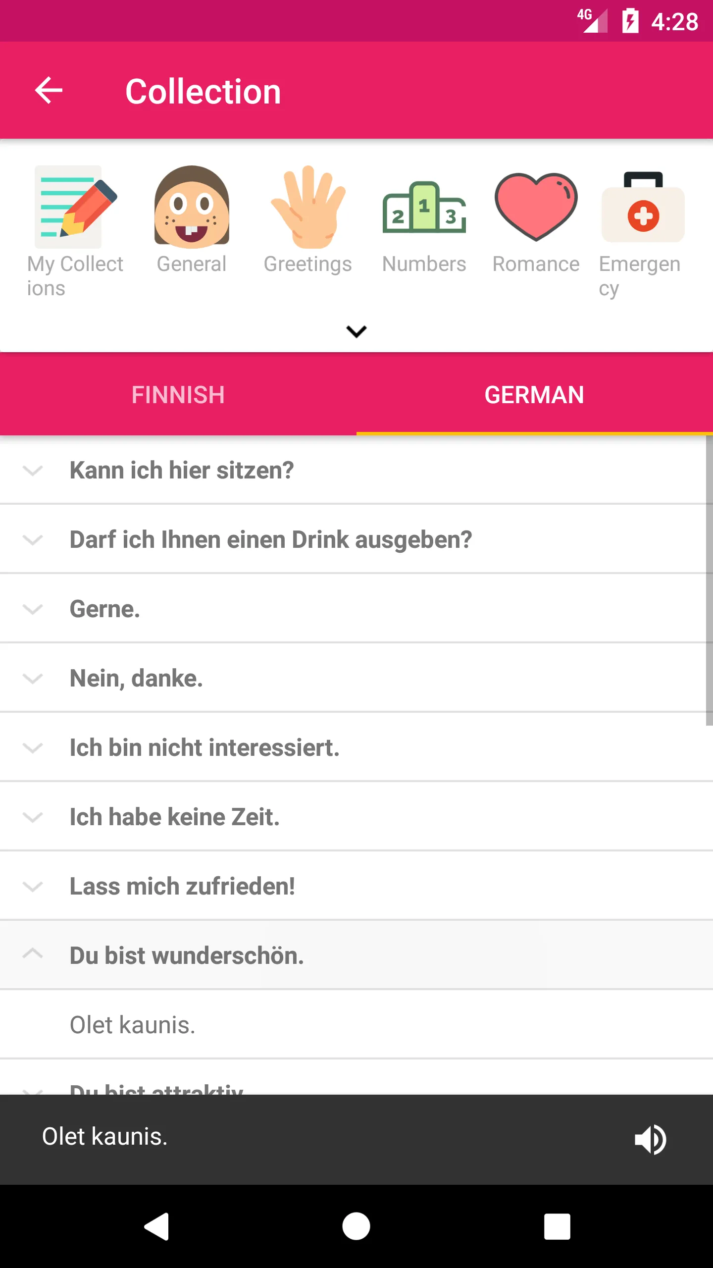 Finnish German Dictionary | Indus Appstore | Screenshot