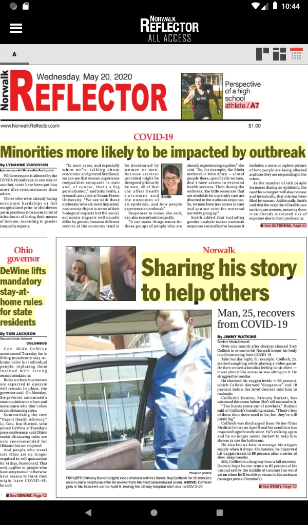 Norwalk Reflector | Indus Appstore | Screenshot