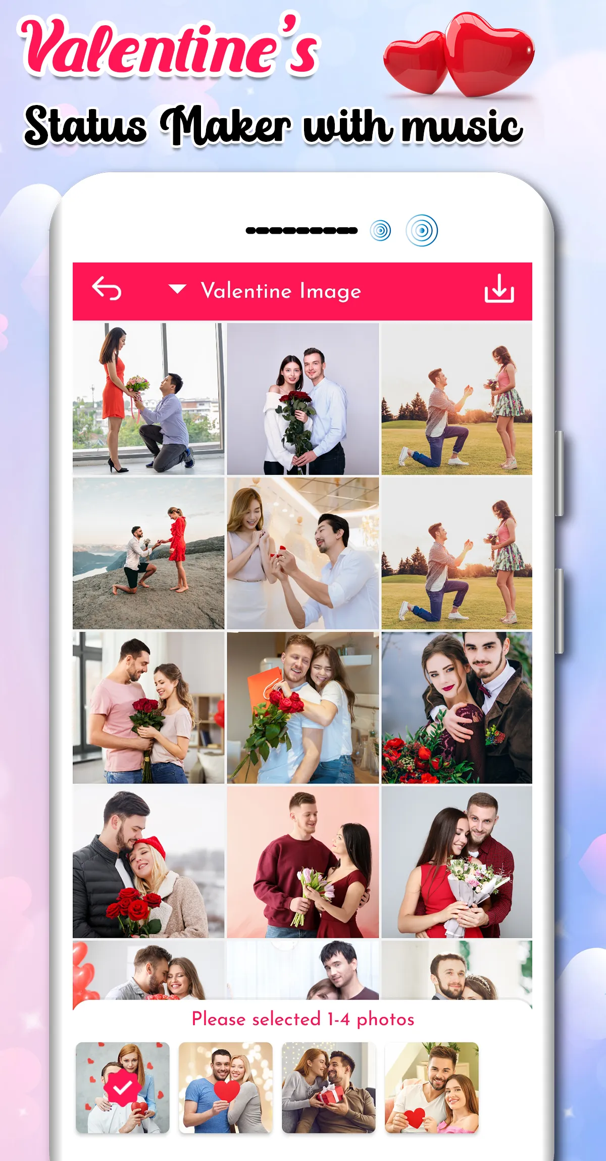 Valentine's Day Video Maker | Indus Appstore | Screenshot