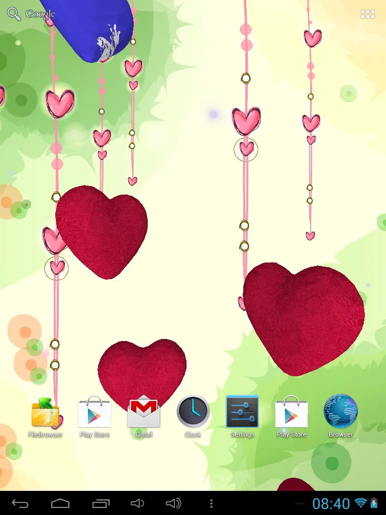 3D Hearts Live Wallpaper | Indus Appstore | Screenshot