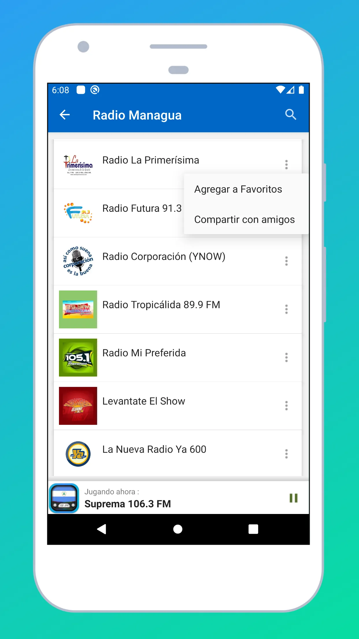 Radio Nicaragua + Radio Online | Indus Appstore | Screenshot