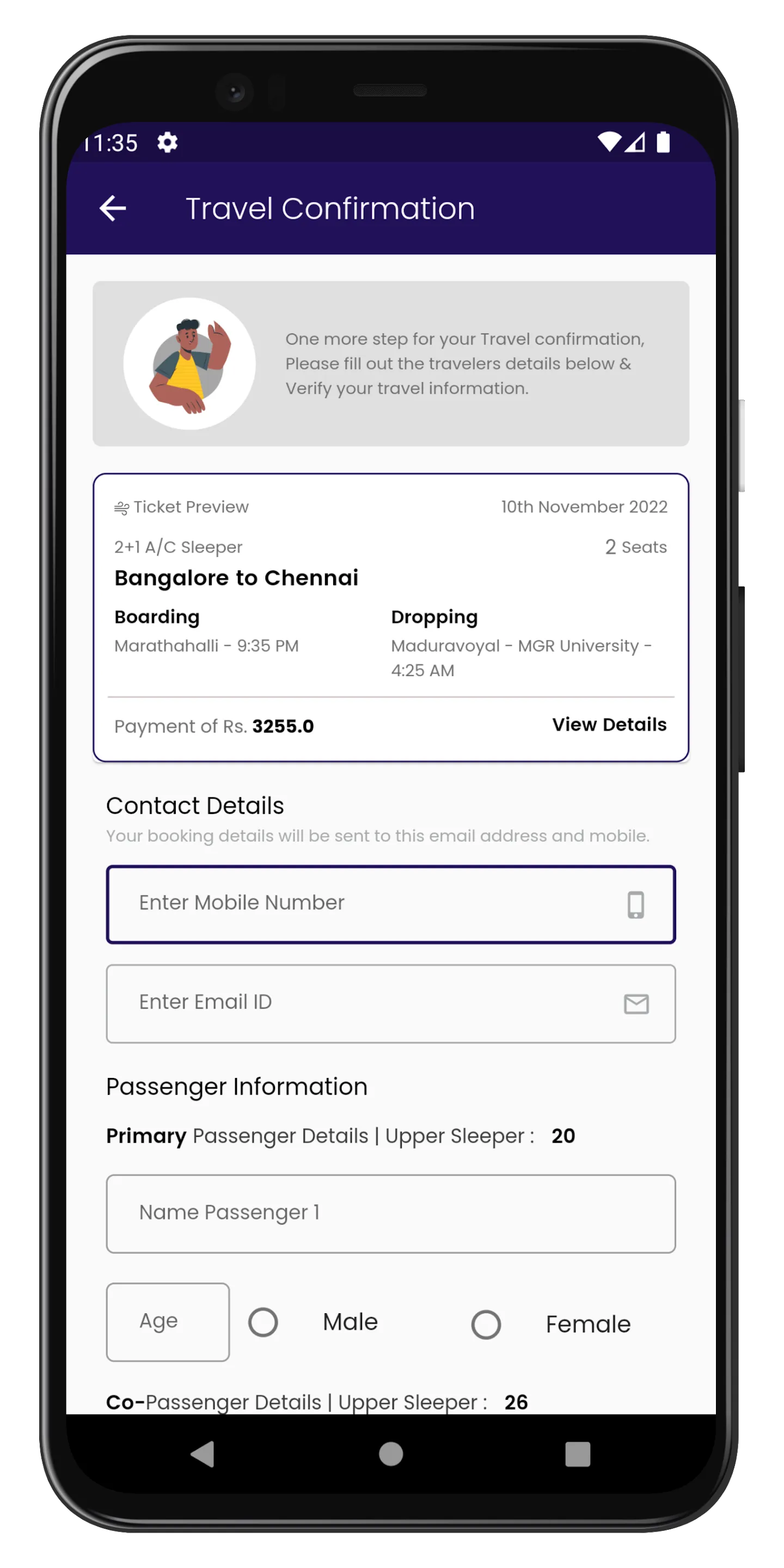 YBM Travels - Bus Tickets | Indus Appstore | Screenshot