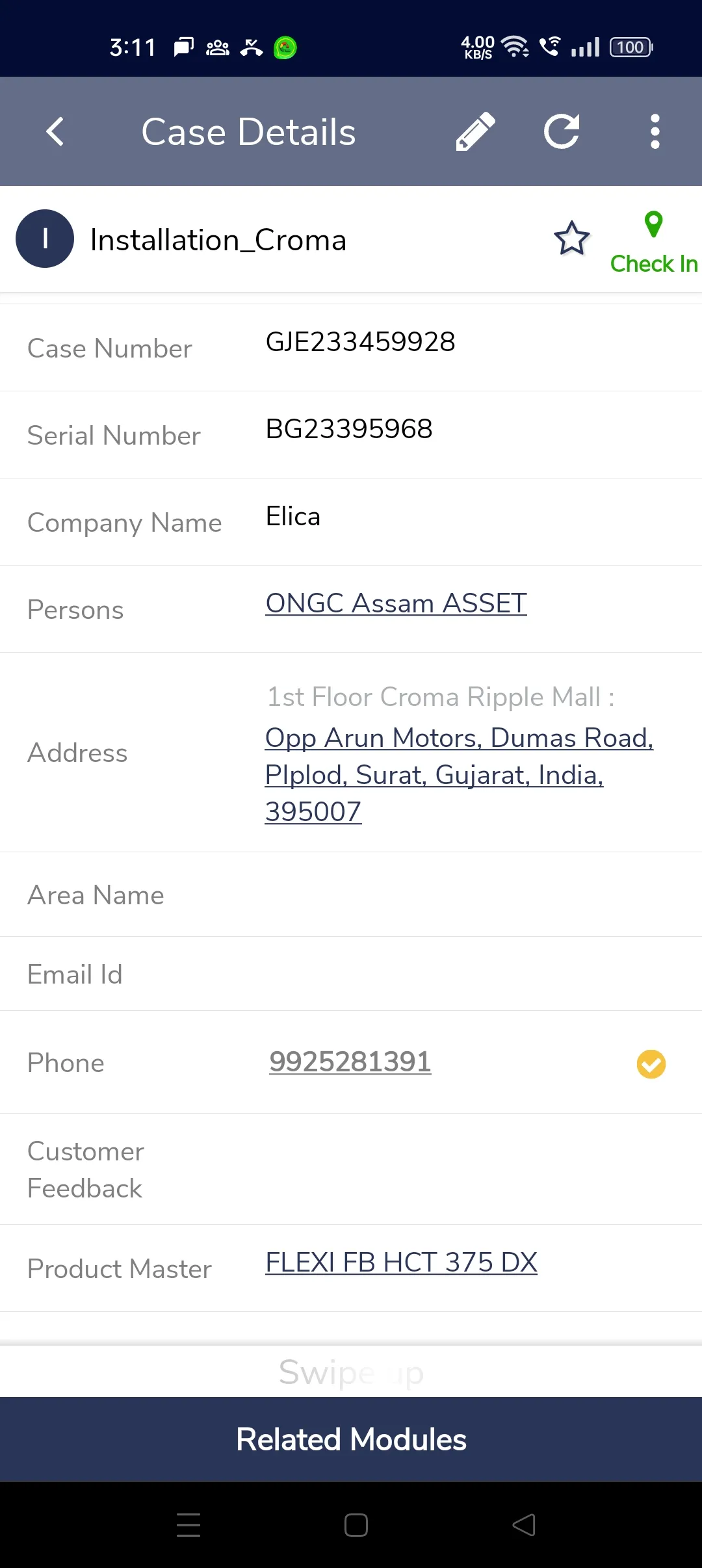 Elica Mobile CRM | Indus Appstore | Screenshot