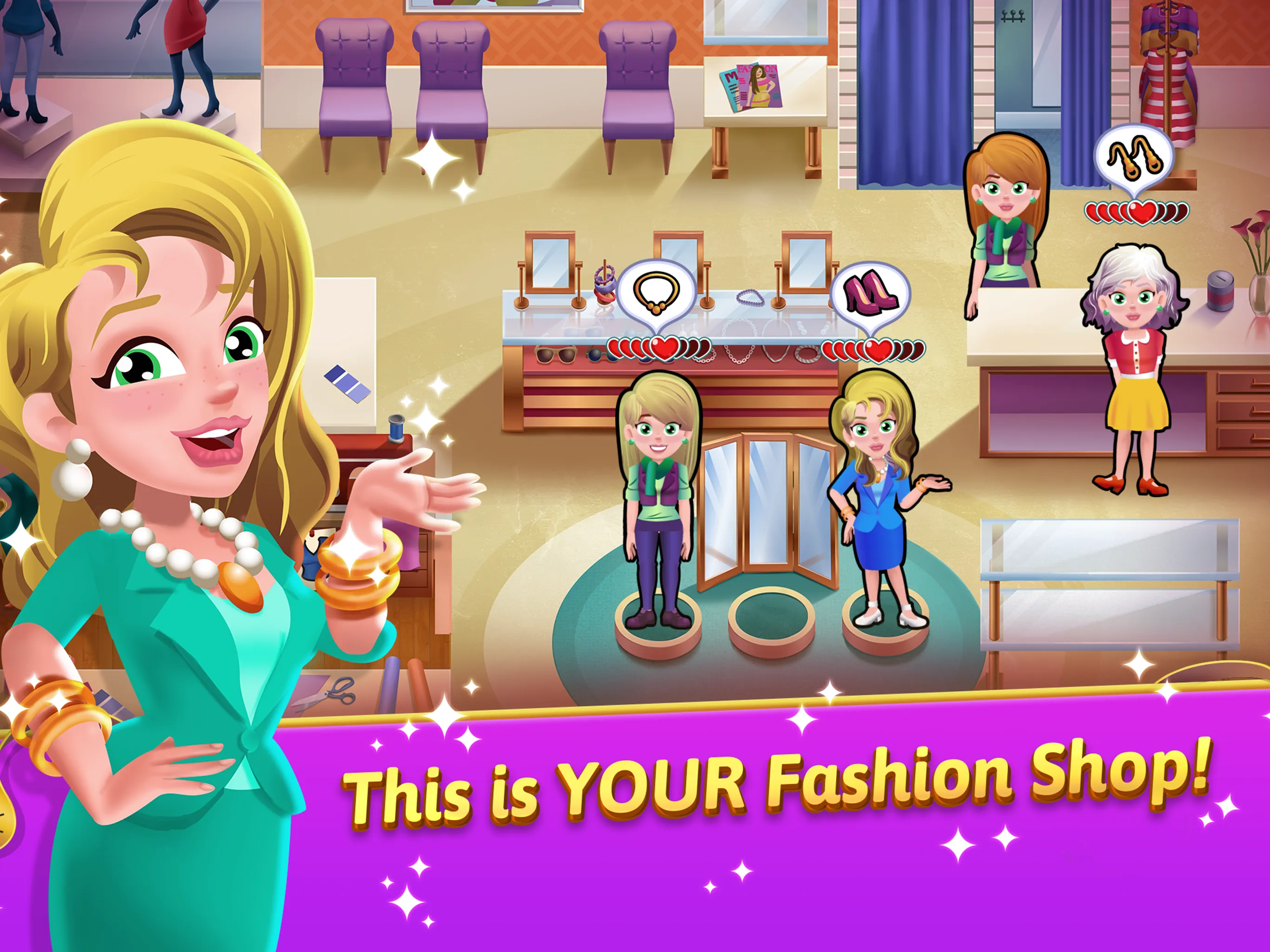 Fashion Salon Dash: Shop Game | Indus Appstore | Screenshot