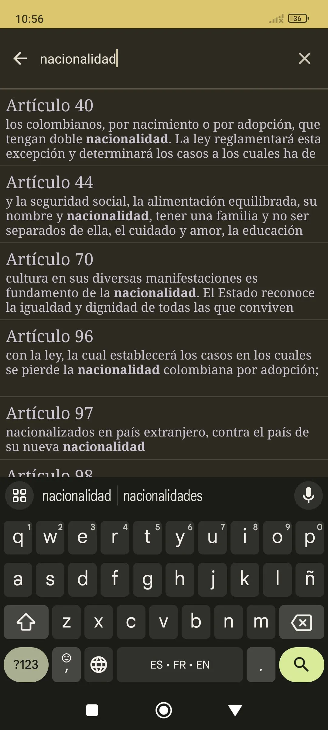 Constitución de Colombia | Indus Appstore | Screenshot