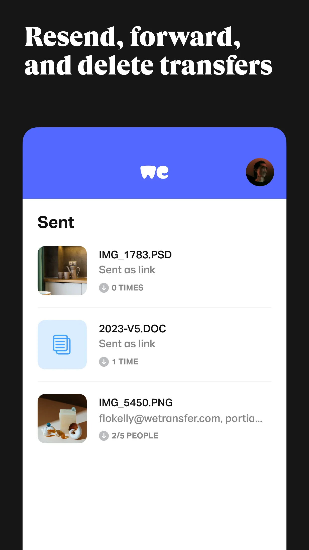 WeTransfer : File Transfer | Indus Appstore | Screenshot