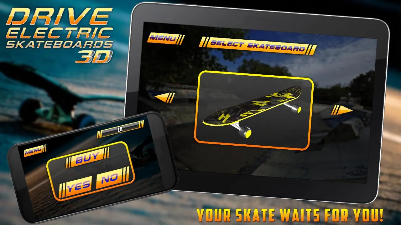 Drive Electric Skateboard 3D  | Indus Appstore | Screenshot