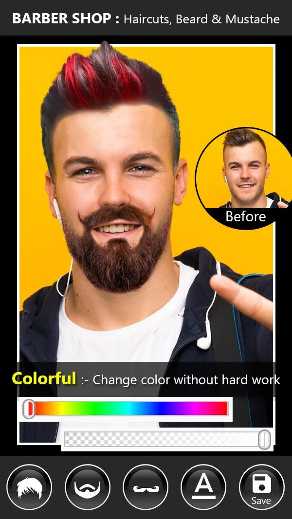 Hair Style Maker: Beard Design | Indus Appstore | Screenshot