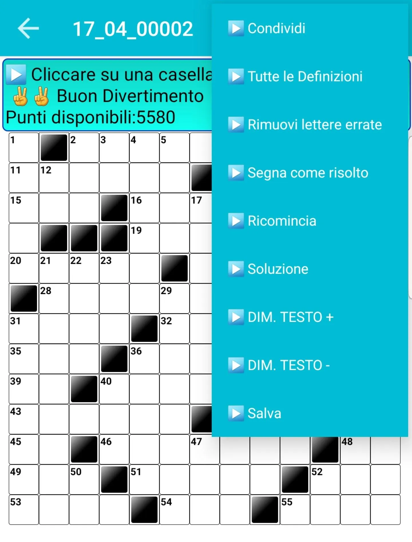 Italian Crossword Puzzles | Indus Appstore | Screenshot