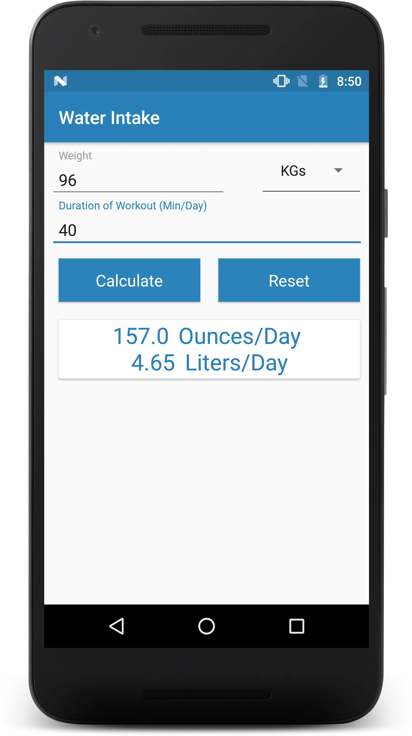 Health Calculator | Indus Appstore | Screenshot