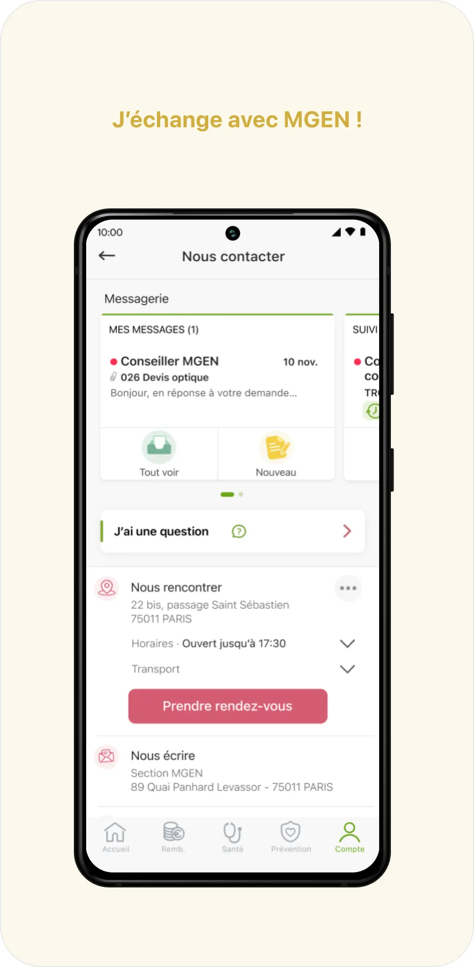 MGEN Mutuelle Espace Personnel | Indus Appstore | Screenshot