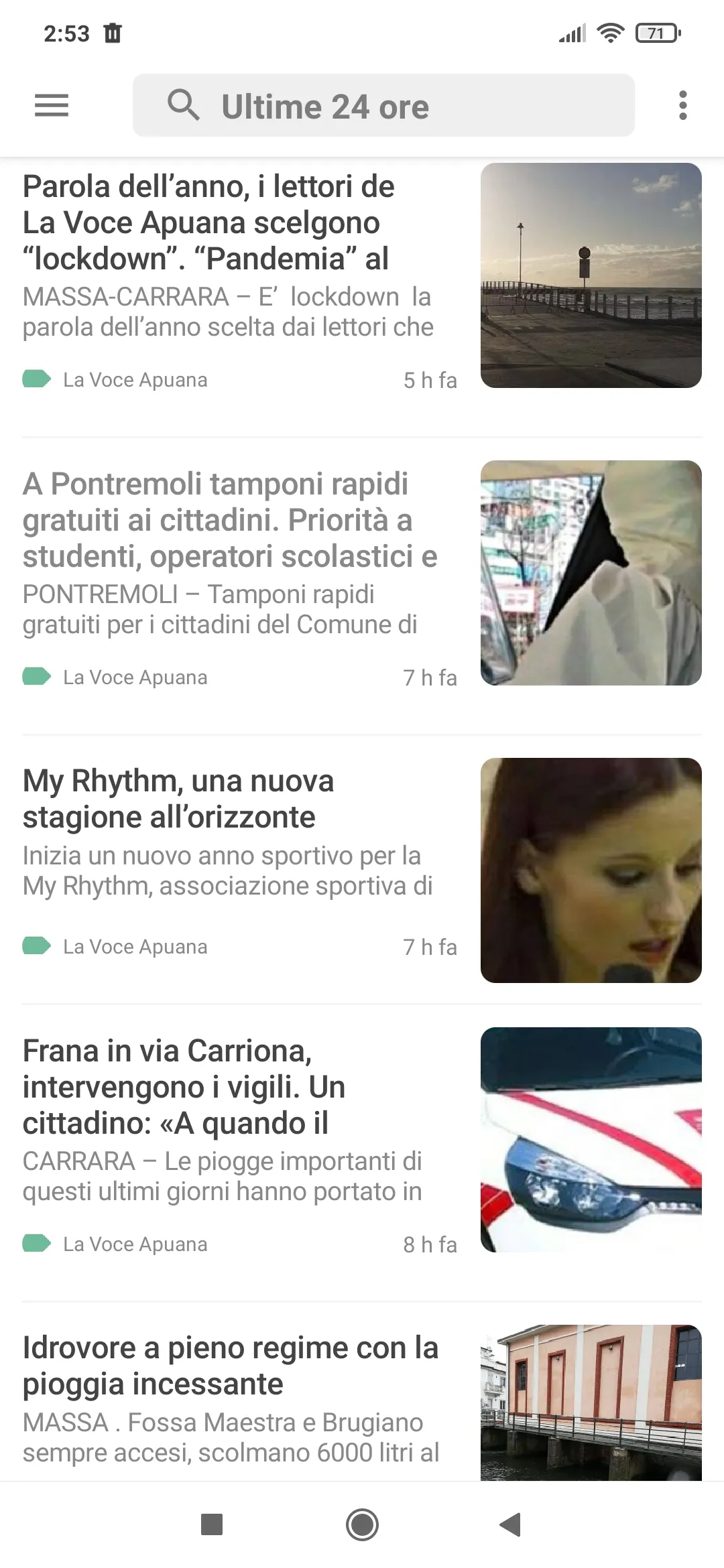 Massa Carrara notizie | Indus Appstore | Screenshot