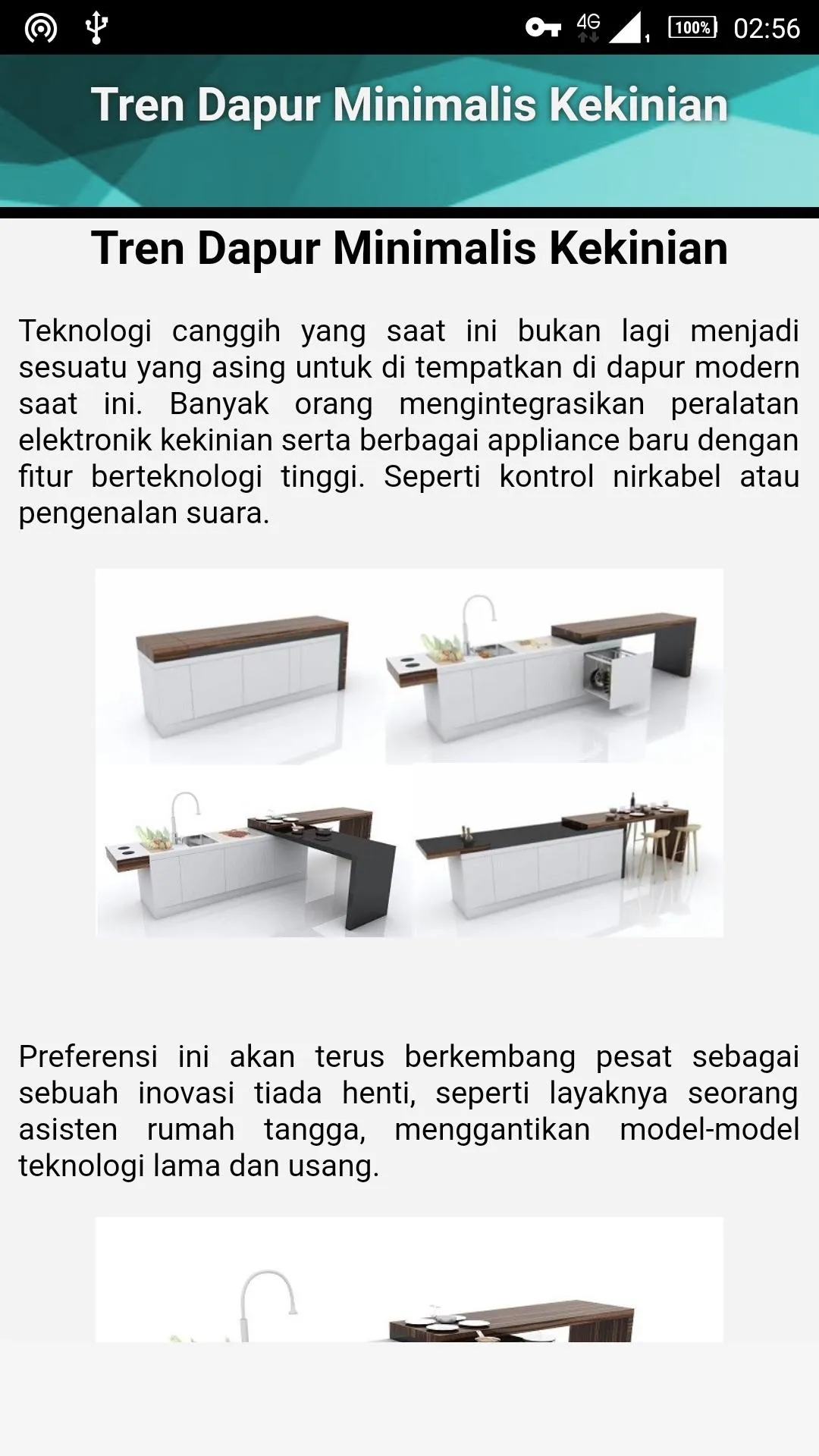 Model Interior Dapur Minimalis | Indus Appstore | Screenshot