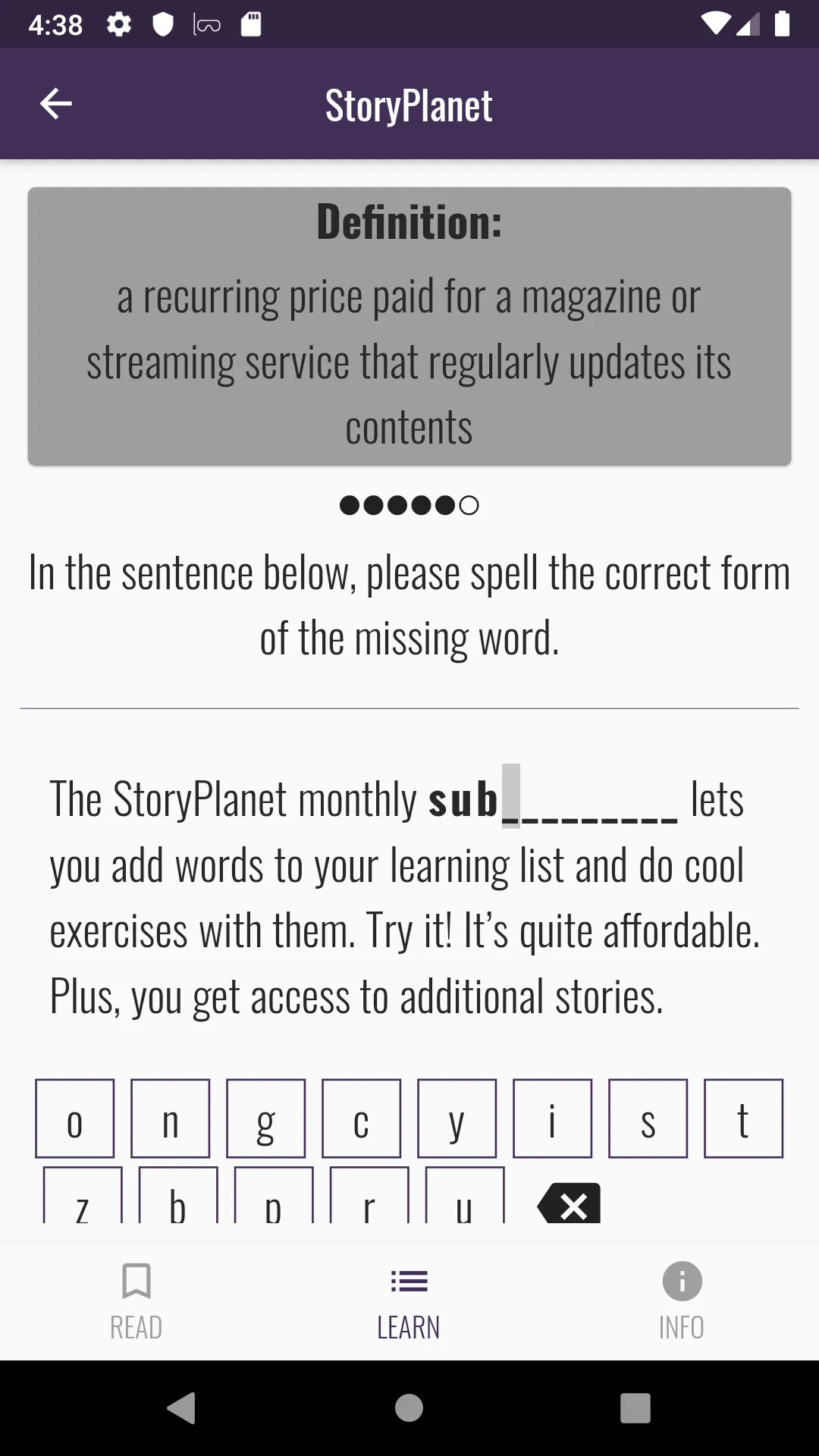 StoryPlanet English | Indus Appstore | Screenshot