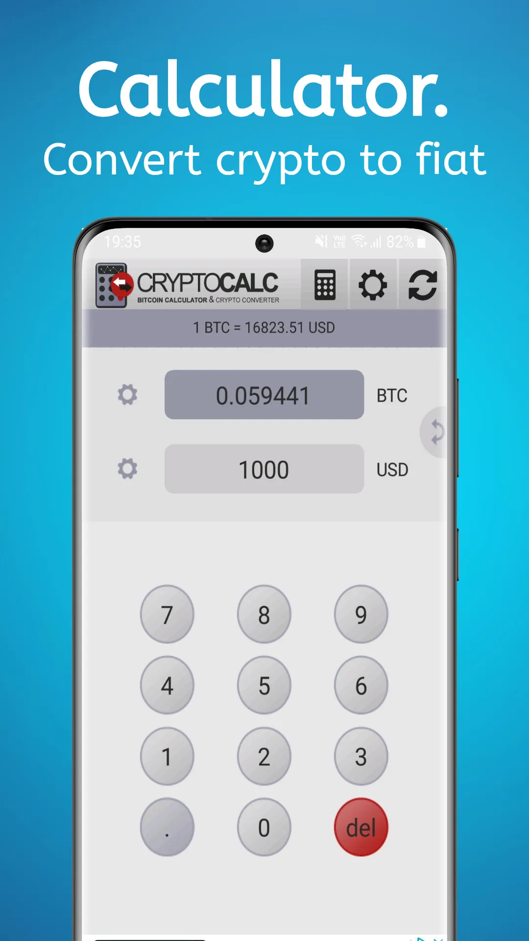 Bitcoin & Crypto Calculator | Indus Appstore | Screenshot