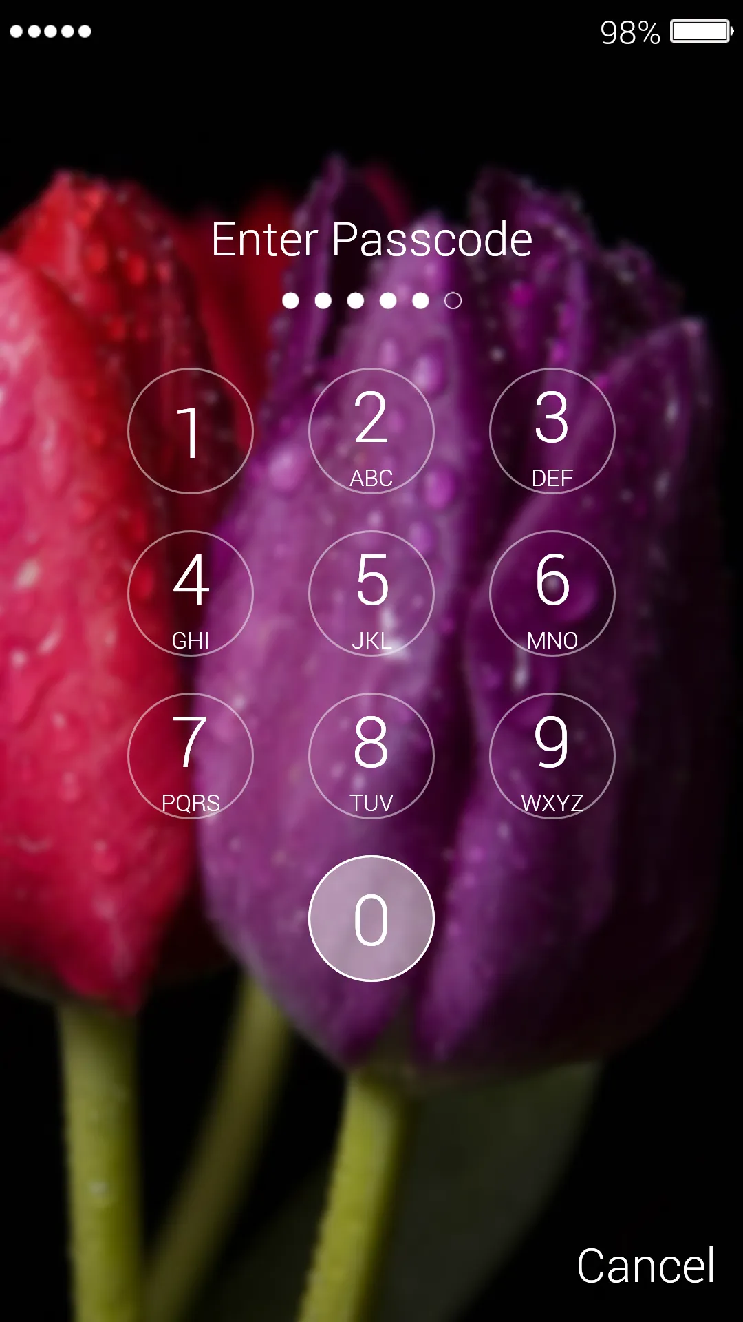 Tulips Lock Screen | Indus Appstore | Screenshot