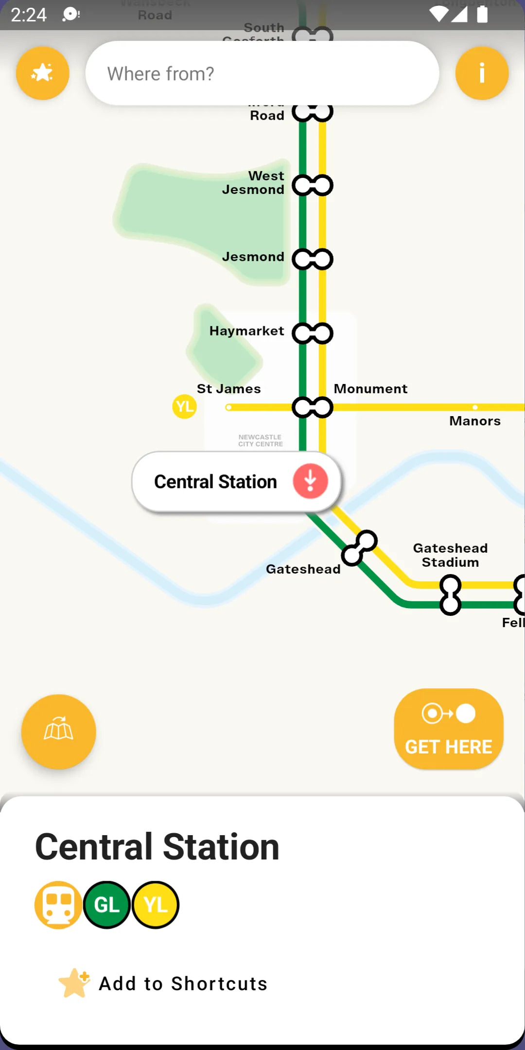 Tyne and Wear Metro Map | Indus Appstore | Screenshot