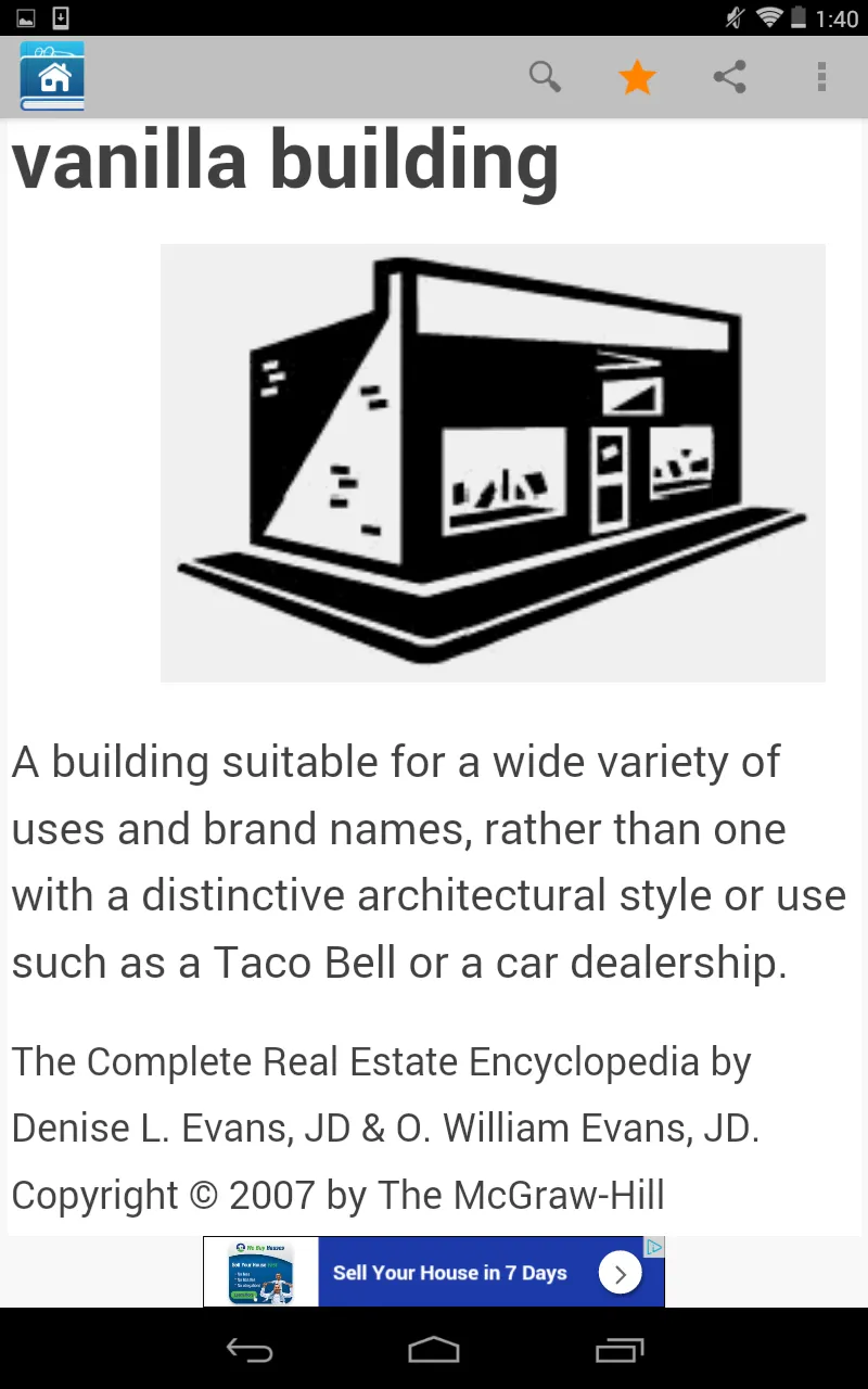 Real Estate Dictionary | Indus Appstore | Screenshot