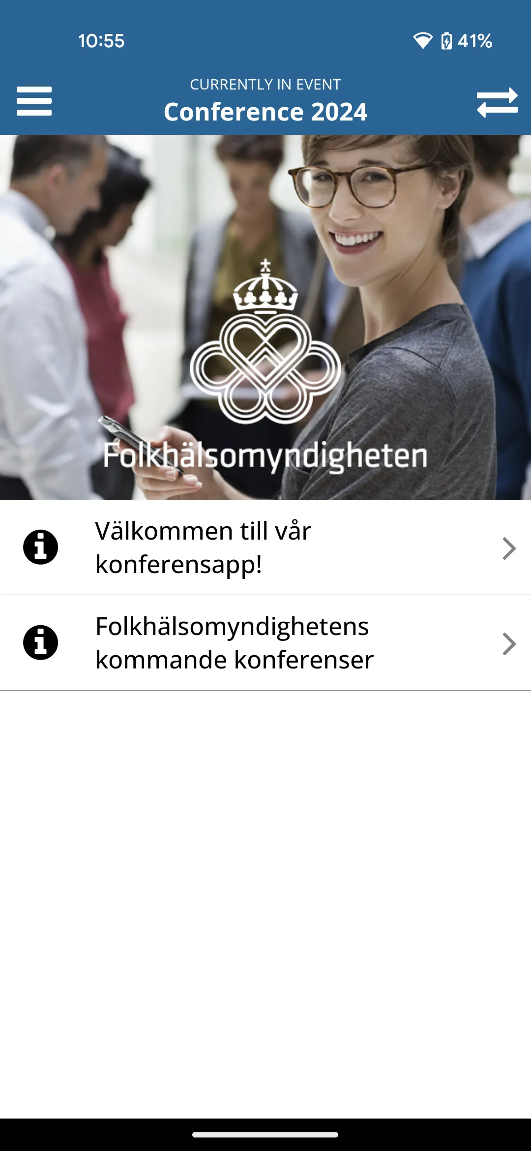 Folkhälsomyndigheten Konferens | Indus Appstore | Screenshot