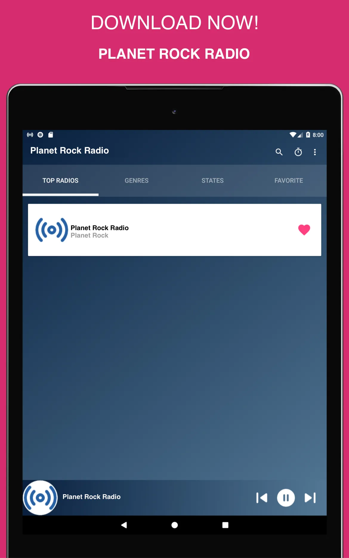 Planet Rock Radio App UK | Indus Appstore | Screenshot