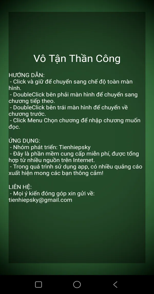 Vo Tan Than Cong -Tien hiep | Indus Appstore | Screenshot